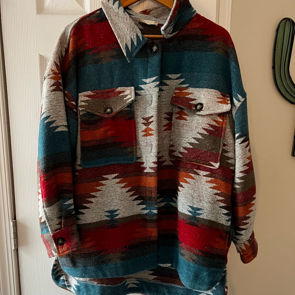 Aztec Print wool jacket - never worn